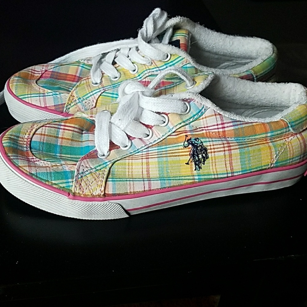 Polo size 4y plaid shoes